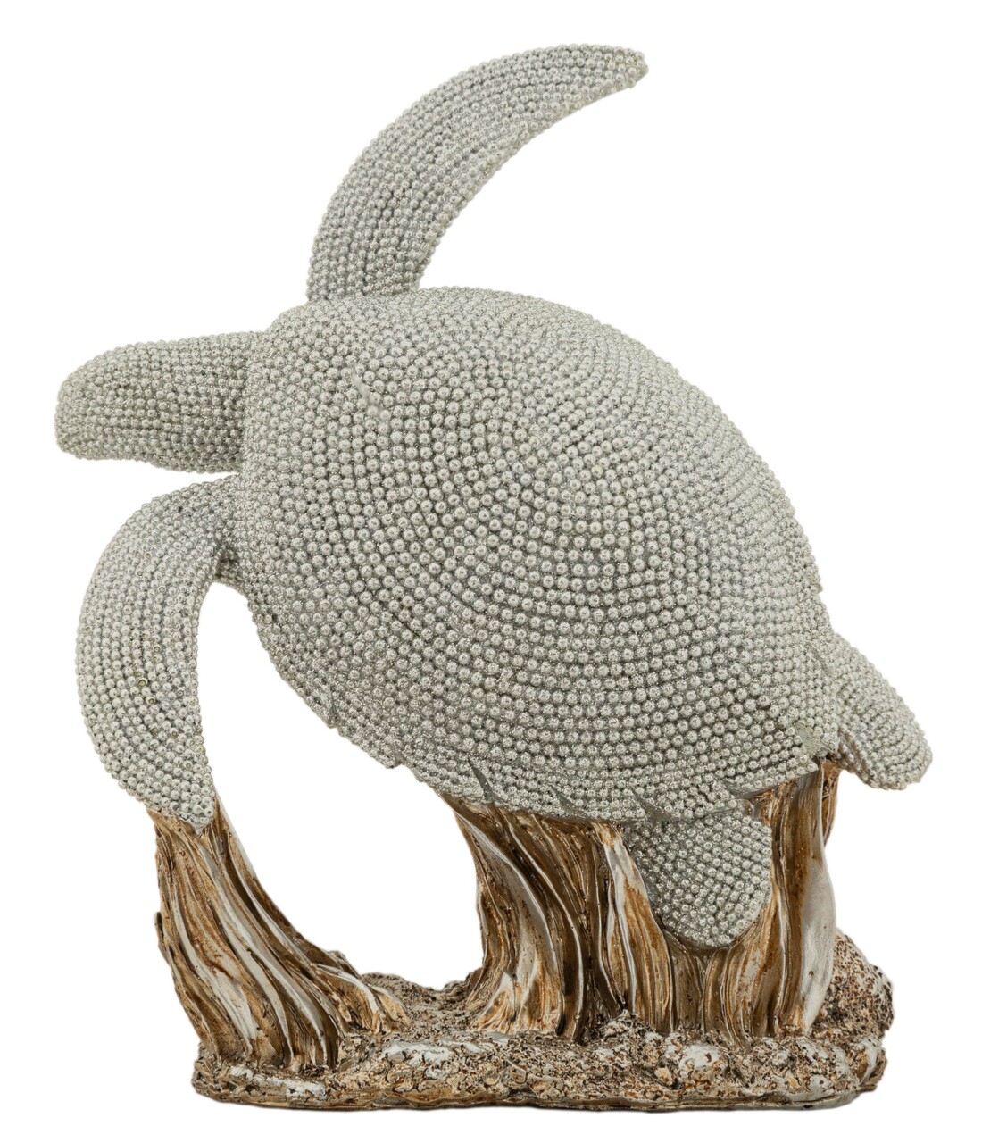 Statueta / figurina decorativa Turtle Sparky, Mauro Ferretti, 19x10.5x22 cm, polirasina, argintiu - imagine 7